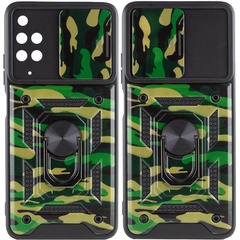 Ударопрочный чехол Camshield Serge Ring Camo для Xiaomi Redmi 10 Зеленый / Army Green
