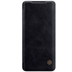 Кожаный чехол (книжка) Nillkin Qin Series для Samsung Galaxy A21, Черный