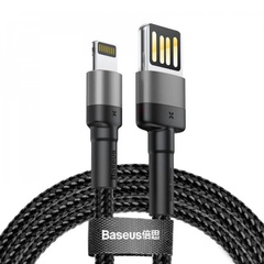 Дата кабель Baseus Cafule Lightning Cable Special Edition 2.4A (1m) (CALKLF-G) Серый