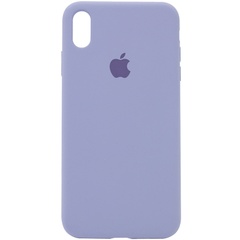 Чехол Silicone Case Full Protective (AA) для Apple iPhone X (5.8") / XS (5.8") Серый / Lavender Gray