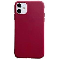 Силіконовий чохол Candy для Apple iPhone 11 (6.1 "), Бордовый