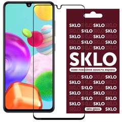 Захисне скло SKLO 3D (full glue) для Oppo A17 / A17k / A18 / A38, Чорний