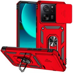 Ударопрочный чехол Camshield Serge Ring для Xiaomi Redmi 13C / Poco C65 Красный