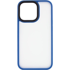 TPU+PC чехол Metal Buttons для Apple iPhone 15 (6.1") Голубой