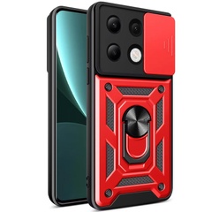 Ударопрочный чехол Camshield Serge Ring для Xiaomi Redmi Note 13 Pro 4G / Poco M6 Pro 4G Красный