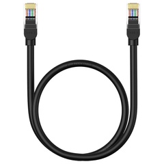 Кабель Baseus High Speed CAT5 Gigabit Ethernet Cable (Round Cable) 1.5m Cluster (B00133206111-02), Black