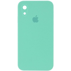 Чохол Silicone Case Square Full Camera Protective (AA) для Apple iPhone XR (6.1"), Бирюзовый / Turquoise