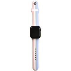 Силиконовый ремешок Rainbow для Apple watch 42mm / 44mm Розовый / Сиреневый