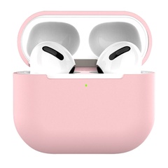 Силіконовий футляр для навушників AirPods 3, Рожевий / Light pink