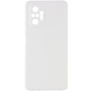 Силиконовый чехол Candy Full Camera для Xiaomi Redmi Note 10 Pro / 10 Pro Max Белый / White