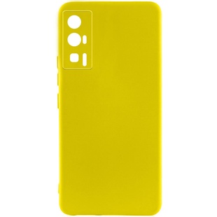 Чехол Silicone Cover Lakshmi Full Camera (A) для Xiaomi Poco F5 Pro Желтый / Flash