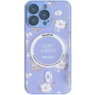 TPU+PC чехол Secret Garden with MagSafe для Apple iPhone 15 Pro Max (6.7") Lilac