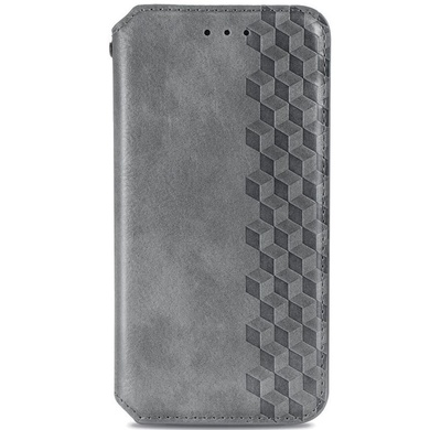 Шкіряний чохол книжка GETMAN Cubic (PU) для Samsung Galaxy A72 4G / A72 5G, Сірий