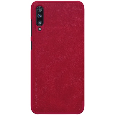 Кожаный чехол (книжка) Nillkin Qin Series для Samsung Galaxy A70 (A705F), Красный