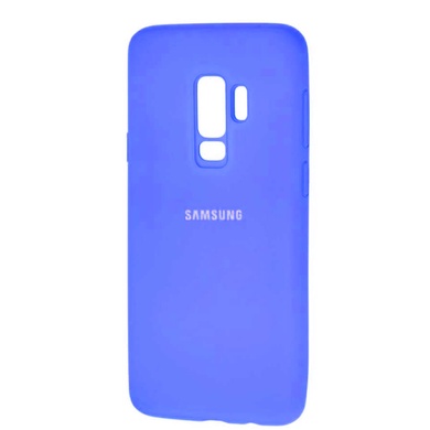 Чехол Silicone Cover Full Protective (AA) для Samsung Galaxy S9+ Голубой / Azure