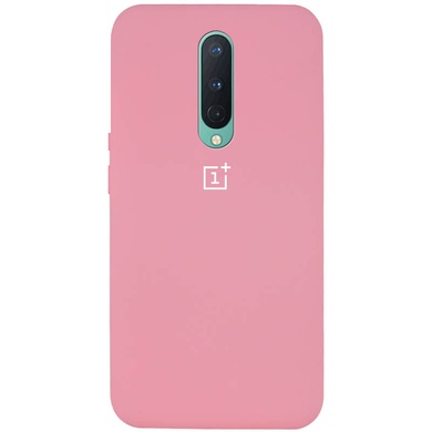 Чехол Silicone Cover Full Protective (AA) для OnePlus 8 Розовый / Pink