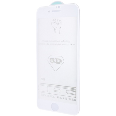 Защитное стекло 5D Hard (full glue) (тех.пак) для Apple iPhone 7 plus / 8 plus (5.5") Белый