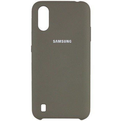 Чохол Silicone Cover (AA) для Samsung Galaxy A01, Оливковый / Olive