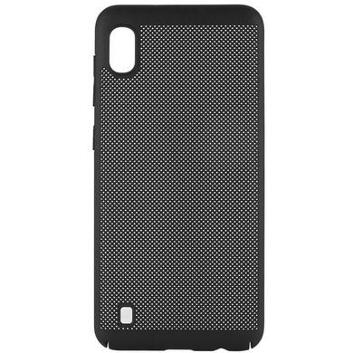 Ультратонкий дышащий чехол Grid case для Samsung Galaxy A10 (A105F), Черный