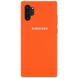 Чехол Silicone Cover Full Protective (AA) для Samsung Galaxy Note 10 Plus Оранжевый / Orange