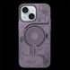 Чехол M-Tech Carbon soft touch with Magnetic Safe для Apple iPhone 14 (6.1") Purple