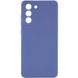 Силиконовый чехол Candy Full Camera для Samsung Galaxy S21 FE Голубой / Mist blue