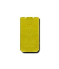 Шкіряний футляр Mavis Premium VELOUR для Apple iPhone 4 / 4S / HTC Desire V / X, Желтый