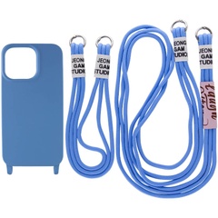 Чехол TPU two straps California для Apple iPhone 12 Pro / 12 (6.1") Синий / Cosmos blue