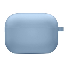 Силіконовий футляр з мікрофіброю для навушників Airpods Pro, Голубой / Lilac Blue