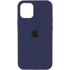 Чохол Silicone Case Full Protective (AA) для Apple iPhone 15 Pro Max (6.7"), Темний Синій / Midnight Blue
