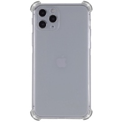 TPU чохол GETMAN Ease logo посиленими кутами для Apple iPhone 11 Pro Max (6.5"), Сірий (прозорий)