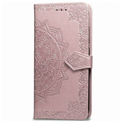 Кожаный чехол (книжка) Art Case с визитницей для Huawei Y5p, Розовый