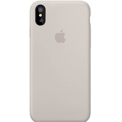 Чохол Silicone Case Full Protective (AA) для Apple iPhone X (5.8 ") / XS (5.8"), Сірий / Stone
