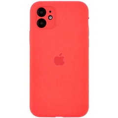 Чохол Silicone Case Full Camera Protective (AA) для Apple iPhone 12 (6.1"), Оранжевый / Pink citrus
