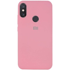 Чехол Silicone Cover Full Protective (AA) для Xiaomi Mi 8, Розовый / Pink