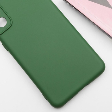 Чохол Silicone Cover Lakshmi Full Camera (AA) для Samsung Galaxy S24 FE, Зелений / Dark Green