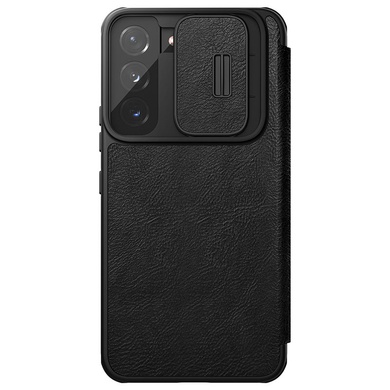 Кожаный чехол (книжка) Nillkin Qin Pro Camshield для Samsung Galaxy S22 Черный