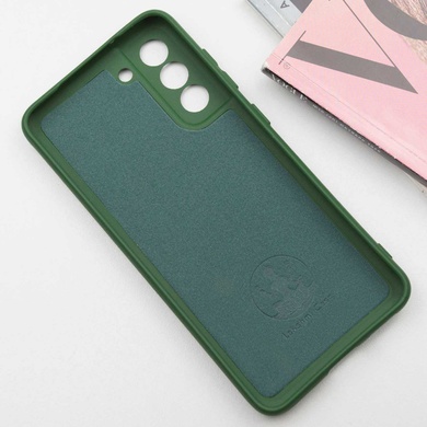 Чохол Silicone Cover Lakshmi Full Camera (AA) для Samsung Galaxy S24 FE, Зелений / Dark Green