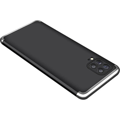Пластикова накладка GKK LikGus 360 градусів (opp) для Samsung Galaxy M62, Черный / Серебряный
