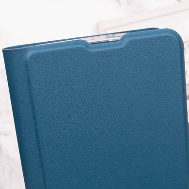 Кожаный чехол книжка GETMAN Elegant (PU) для Motorola Moto E40 Синий