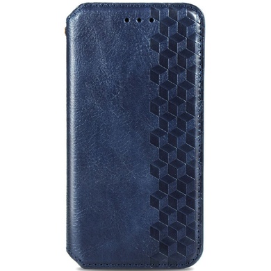 Кожаный чехол книжка GETMAN Cubic (PU) для Samsung Galaxy A72 4G / A72 5G Синий