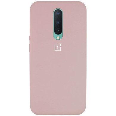 Чехол Silicone Cover Full Protective (AA) для OnePlus 8 Розовый / Pink Sand