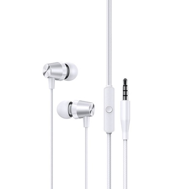 Навушники Usams EP-42 з мікрофоном (3.5mm/1.2m), Белый