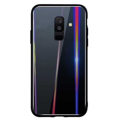 TPU+Glass чехол Gradient Aurora для Samsung Galaxy J8 (2018), Черный