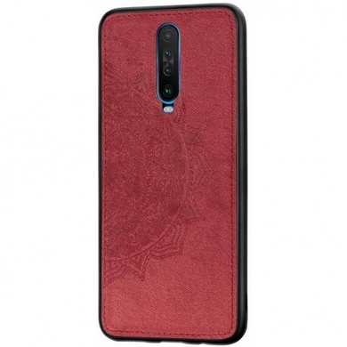 TPU+Textile чехол Mandala с 3D тиснением для Xiaomi Redmi K30 / Poco X2, Красный