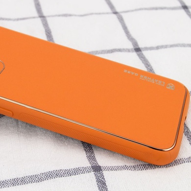 Кожаный чехол Xshield для Apple iPhone 13 Pro Max (6.7") Оранжевый / Apricot