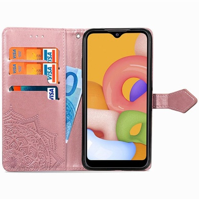 Кожаный чехол (книжка) Art Case с визитницей для Xiaomi Redmi 9C Розовый