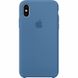 Чехол Silicone case (AAA) для Apple iPhone X (5.8") Синий / Denim Blue