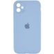 Чехол Silicone Case Square Full Camera Protective (AA) для Apple iPhone 11 (6.1") Голубой / Lilac Blue