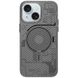 Чехол M-Tech Carbon soft touch with Magnetic Safe для Apple iPhone 14 (6.1") Grey